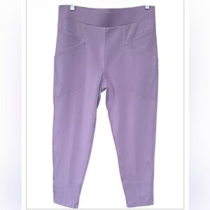 Betabrand Purple Ponte Knit Skinny Pants